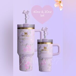 🎀 NIB LoveshackFancy X Stanley 40oz & 20oz set 🎀